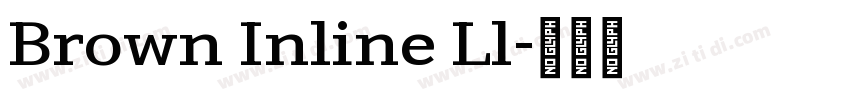 Brown Inline Ll字体转换